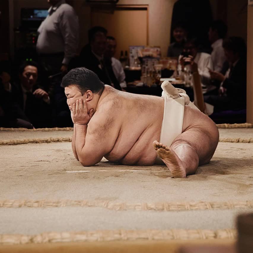 Plaatje afvallen overgewicht SUMO worstelaar