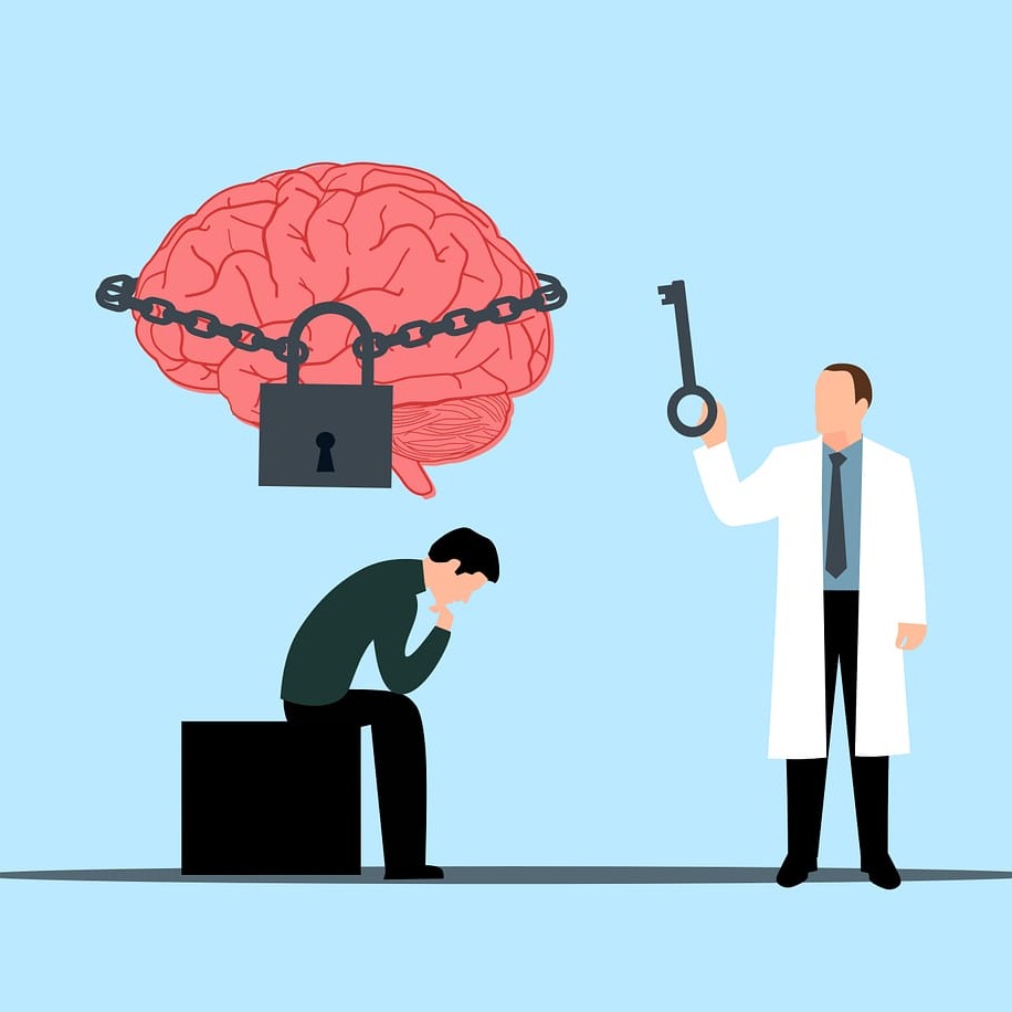 Plaatje animatie sleutel brein